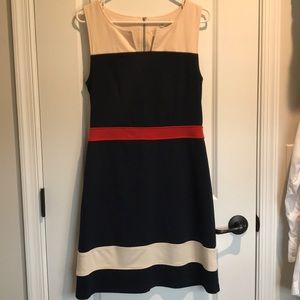 NWOT - 41 Hawthorn Navy/cream dress - Size Medium